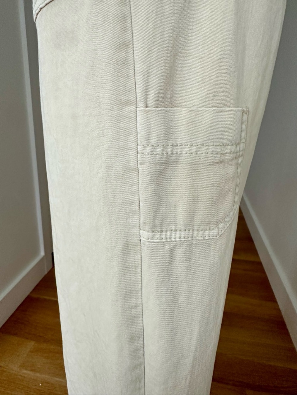 Prana Sancho Overalls, Size Small, Cream - Picture 5 of 14